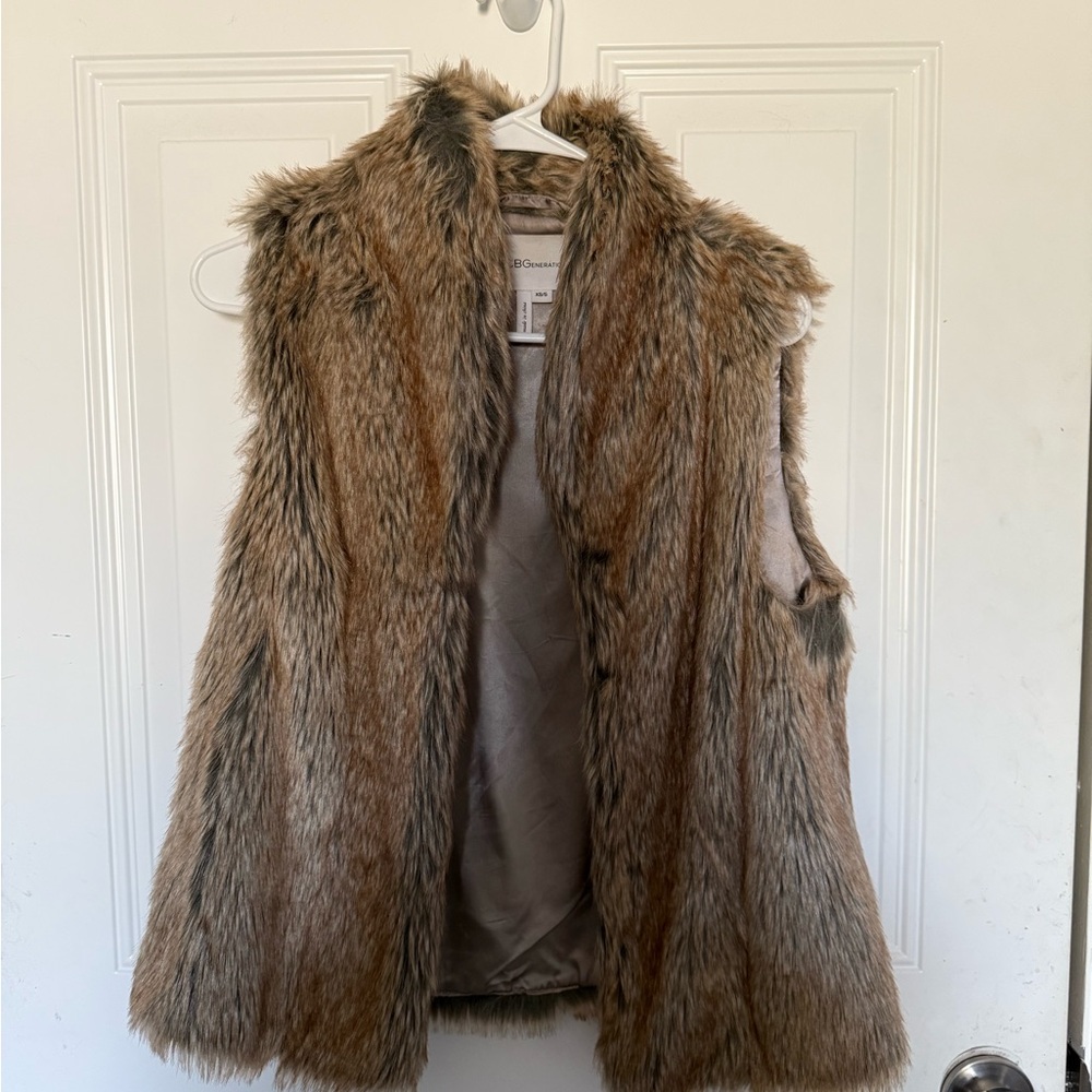 BCBGeneration Faux Fur Vest